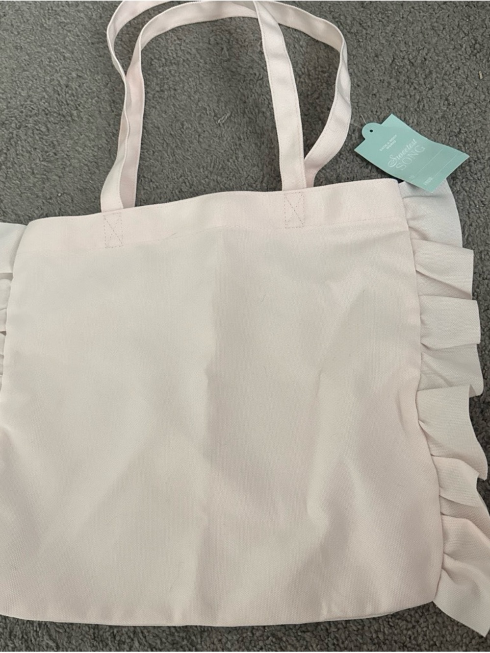 Bath & Body Works Light Pink Ruffle Tote
